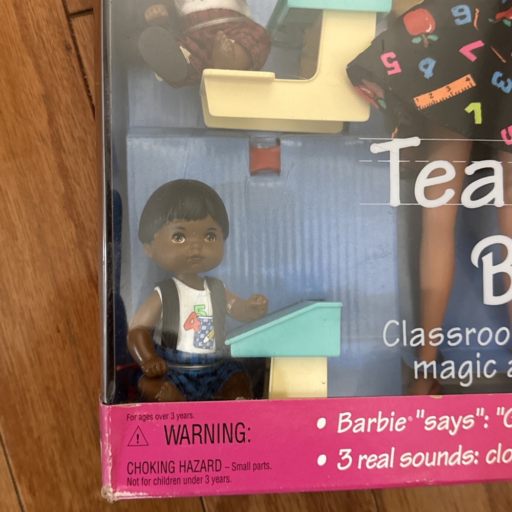 1995 Teacher Barbie Doll Kids Classroom Set Mattel 13914 New In Box NRFB - Picture 3 of 7